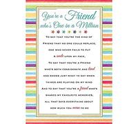 Heartfelt Wishes - Tarjeta de felicitación de cumpleaños con texto en inglés "Friend" (22,8 x 15,2 cm)