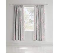 Hearts, Stars & Flowers Canterbury, Rosa Gris Cortinas 72s