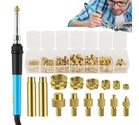 Heat Tool, Precise Inserte Adapter, 15 x 2 cm Heater with Threads, Durable Steel Soldering Parts, Thermal Tip with Modular Style, Printing Work for Home Operating Printed