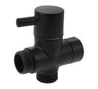 HEATSHAKING Divisor de Ducha de Cobre Negro Diseño Entrada y Dos Salidas, Accesorio Confiable para Sistema de Ducha Doméstico Cambio Flexible entre Tamaños de Grifo