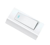 HEATSHAKING Interruptor de Lámpara y Luz de Noche para Pared, Mini Pulsador Unipolar para Iluminación Funcional en Dormitorio y Áreas Interiores