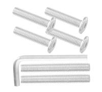 HEATSHAKING Juego de 7 Piezas de Tornillos de Acero para Árbol de Gato Incluye Tornillos de Cabeza Plana y Llave Hexagonal Larga Accesorios para Repuesto y Montaje DIY de Rascadores para