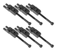 HEATSHAKING Puente de Guitarra Eléctrica Doble Bloqueo de Aleación de Zinc Negro, Precisión en Producción, Juego de 6 Piezas para Reemplazo y Ajuste en Guitarras Eléctricas