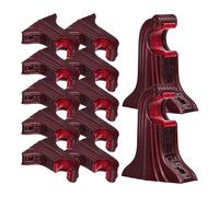 HEATSHAKING Soporte Central para Barra de Cortina Romana Clásico de Plástico, Paquete de 12 Piezas, Compatible Varillas de 26-28 Mm, Diseño Vintage para Decoración Moderna