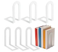 Heavy Duty Book Ends - Stackable Non Slip Shelf Organizers