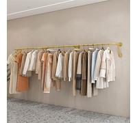 Heavy Duty Gold Industrial Pipe Floating Clothing Rack Wall Mounted Garment Rack - Creative Clothes Rail Hanging Rod for Entrance Porch - Venta al por Menor Camisa de la Ropa Pipe Rack, tamaño: 100cm