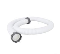 HEBEOT Manguera de repuesto para piscinas Intex de lados suaves de 59 pulgadas 29060E y juego de tuercas para bomba de 1500 GPH con conexión de 1.5 pulgadas de diámetro
