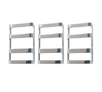 Hebilla para cubierta de piscina, 3 piezas, conector de metal | Correas de piscina enterradas, hebilla de barra para jardín, patio, césped, hogar, patio trasero al aire libre