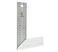 hedue® Escuadra aluminio - Escuadra de carpintero con tope de 45°, Escuadras metalicas carpintero 200 x 40 mm