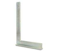 Hedue® Escuadra de mecánico con tope - escuadra de mecánico de acero galvanizado, herramienta de ángulo recto 250 x 160 mm