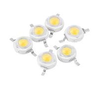 HEEPDD 100pcs Chip Led alta potencia, 1W Cuentas LED Bombilla SMD Chip Bombilla Súper brillante Diodo emisor luz Bombilla Lámpara Cuentas Chip para bricolaje Proyector Accesorios(Blanco cálido 3000K)