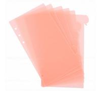 HEEPDD 4 Juegos A6 Planificador Divisor a Prueba de Agua Fuerte Dureza PP, Pestañas de índice en Forma de Fruta para Cuaderno, Diario, Hogar, Oficina, Escuela (A6)