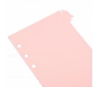 HEEPDD 4 Juegos de Separadores de Hojas Sueltas A6 con Pestañas de índice de Delfines, Divisor de Planificador de Cuaderno de Plástico PP de 20 Agujeros para Organización de Archivos de (A6)