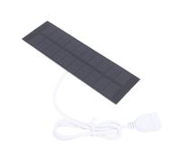 HEEPDD Cargador de Panel Solar de 1W, Cargador Solar USB Portátil con Salida de 5V con Silicio de un Cristal para Ventilador de Luz, Mini Motor para Viajes Al Aire Libre