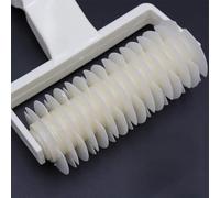 HEEPDD Cortador de Rodillo de Celosía para Repostería, Rueda Cortadora de Masa ABS, Diámetro de Rueda de 45mm, Longitud de 190mm para Preparación de Galletas y Pasteles para Hornear en la Cocina