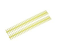 HEEPDD de Encuadernación, Anillos de Encuadernación de Hojas Sueltas de Plástico PP, Peine de Papel Cortable de 30 Orificios de 10 Mm, Resistente Al Desgaste Antioxidante, para Informes de (YELLOW)