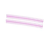 HEEPDD de Encuadernación, Anillos de Encuadernación de Hojas Sueltas de Plástico PP, Peine de Papel Cortable de 30 Orificios de 10 Mm, Resistente Al Desgaste Antioxidante, para Informes de (PURPLE