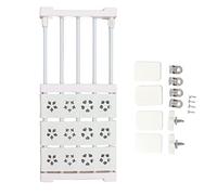 HEEPDD Estante Extensible para Armario, Estantes para Armario, Organizador de Guardarropa, Divisor, No Requiere Taladro, con Tubo de Acero y Material PP para Zapatero, Estantería, Baño,