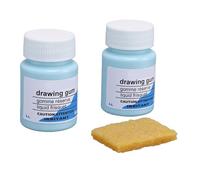 HEEPDD Frisket Líquido de Secado Rápido con Borrador Líquido de Enmascaramiento de Pintura para Caligrafía Proyectos de Manualidades de Medios Mixtos Paquete de 2 60 ML de
