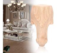 HEEPDD Juego de Patas de Muebles de Madera Tallada, 4 Patas de Mesa de sofá de Gabinete de Estilo Europeo con Diseño Elevado de 5,9 X 2,4 Pulgadas para Decoración del Hogar, Proyectos de Renovación,