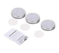HEEPDD Luz de Sensor, 3 Piezas Pequeña 6 LED de Cuerpo Redondo Lámpara Alimentada por Batería con Imán Incorporado Multifuncional Inalámbrico PIR Sensor de Movimiento Automático Luz