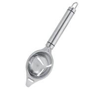 HEEPDD Separador de Huevos, Divisor de Clara de Yema de Acero Inoxidable 304 con Largo 225x70x25 Mm, Gancho de Descanso con Orificios de Drenaje de Flores para Hornear, Cocinar, Preparar el Desayuno