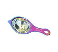 HEEPDD Separador de Huevos, Divisor de Huevos de Acero Inoxidable 304 con Orificio para Colgar, Filtro de Proteína y Yema de 5,5 X 2,9 Pulgadas, Herramienta de Cocina para Hornear de 2,4 Oz para