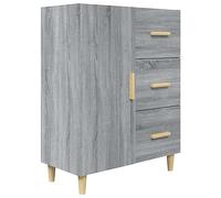 HEFZGDB Aparador gris Sonoma 69,5 x 34 x 90 cm de madera para cocina, buffet de bar, armario de cocina, armario de cocina, para postres, tiendas, comedores, cafetería y cocina