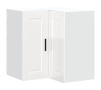 HEFZGDB Armario de esquina de cocina Porto blanco brillante de madera, armario para debajo de la cocina, armario de buffet para baño, salón, comedor, cocina