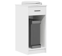 HEFZGDB Armario para ordenador con cajón, color blanco, 35 x 45 x 77 cm, material de madera