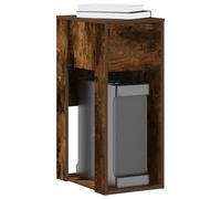HEFZGDB Armario para ordenador con cajón de roble ahumado, 30 x 44 x 74 cm, armario para ordenador con compartimento abierto y estante para carcasas de ordenador, libros y documentos, material de
