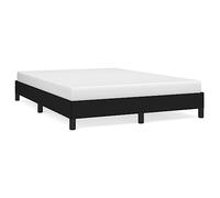 HEFZGDB Estructura de cama sin colchón, color negro, 140 x 200 cm, de tela, cama matrimonial, cama individual, cama doble, para albergue, habitación de invitados, dormitorio, salón