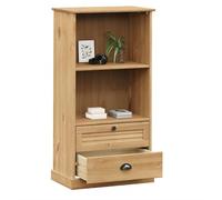HEFZGDB Librería VIGO 60 x 35 x 114,5 cm, madera maciza de pino, armario multiusos para CD, estantería, armario de cocina para biblioteca, oficina, dormitorio, sala de estar