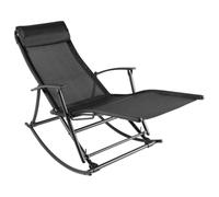 HEFZGDB Mecedora plegable de acero con tejido textil, 110 kg, ajustable y ligera para patio, jardín, playa y camping