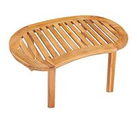 HEFZGDB Mesa de centro 90 x 50 x 45 cm de madera maciza de teca para salón, moderna, para sala de estar, pequeña mesa de televisión, mesa de café para patio, salón, sala de reuniones, balcón