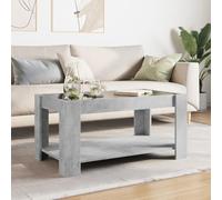 HEFZGDB Mesa de centro LED, color gris hormigón, 93 x 53 x 45 cm, material de madera, Orta Sehpa, Oturma, Odasi, mesa de salón, mesa pequeña, mesa de televisión, salón, mesa para sofá, cafetería, sala