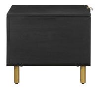 HEFZGDB Mesa de centro negra 80 x 50 x 40 cm de material de madera pequeña mesa auxiliar mesa de televisión para sala de estar mesa para sofá para jardín, cafetería, salón, balcón
