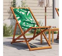 HEFZGDB Silla de playa de madera de eucalipto con 3 posiciones de ajuste y función plegable para jardín, terraza y balcón, tejido transpirable y estructura robusta, máx. 110 kg