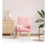 HEFZGDB Sillón esponjoso de tela y madera contrachapada: sillón contemporáneo para relajarse con acolchado cómodo y elegantes patas de madera de caucho para una decoración moderna