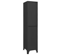 HEFZGDB Taquilla antracita 38 x 45 x 180 cm de acero para salón, buffet, cocina, oficina, para dormitorio, salón, cocina, trastero, cocina