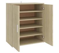 HEFZGDB Zapatero de roble Sonoma, 60 x 35 x 70 cm, material de madera, zapatero, para pasillo, armario multiusos para salón, dormitorio, cocina
