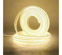 HEGEHE Flexible Tira de LED COB 220V con Cable de Alimentación, 288 LED/m Luz de Cuerda de Alto Brillo, Cada Corte de 50cm, IP65 Impermeable (1m, Blanco Natural)