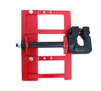 HEIBTENY Barra guía de corte de motosierra, para mini accesorio de corte vertical de aserradero, estante de división de troncos de metal rojo, 20,5 x 20,5 x 7,1 cm, herramienta portátil ligera para