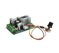 HEIBTENY Controlador de motor CC 10-60V 20A para módulo regulador PWM Controlador de alta potencia para motores de cepillo 12V 24V 36V 48V Equipo industrial con ajuste de potenciómetro