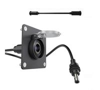 HEIBTENY Enchufe de pared impermeable para Starlink para MINI IP67 aluminio DC5521 conector hembra con cable de 20 cm, adaptador de corriente de 30 V para RV, barco, camión, montaje en panel de