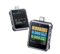 HEIBTENY FNB-C2, probador de medidor de potencia USB-C, disparador de carga rápida PD3.1 QC5.0 de 240 W, pantalla TFT de 1.54 pulgadas, analizador de ondulación de corriente de voltaje, para cargador