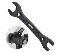 HEIBTENY Herramienta de Llave Universal de Fontanería Con Nivel de Burbuja - Reparación Portátil Para Grifos, Cabezales de Ducha y Tornillos Hexagonales