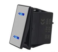 HEIBTENY Interruptor para palanca RV 12V 20A Doble LED Interruptor para | Doble indicador LED, para suave no para deslumbrante, protección sobrecarga, 12V 20A continuo, para ideal RV