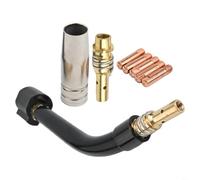 HEIBTENY MB15 TIG - Kit de antorcha para 15AK SB15 para sopletes de soldadura de cuello de cisne con boquilla de latón y puntas de contacto compatibles con 140 215 63616 63617 8 piezas juego de lentes