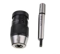 HEIBTENY Portabrocas sin llave MT2-B16 de 1 a 16 mm, portabrocas de torno autoajustable con ARBOR para fresadoras, herramientas manuales eléctricas, construcciones de metal